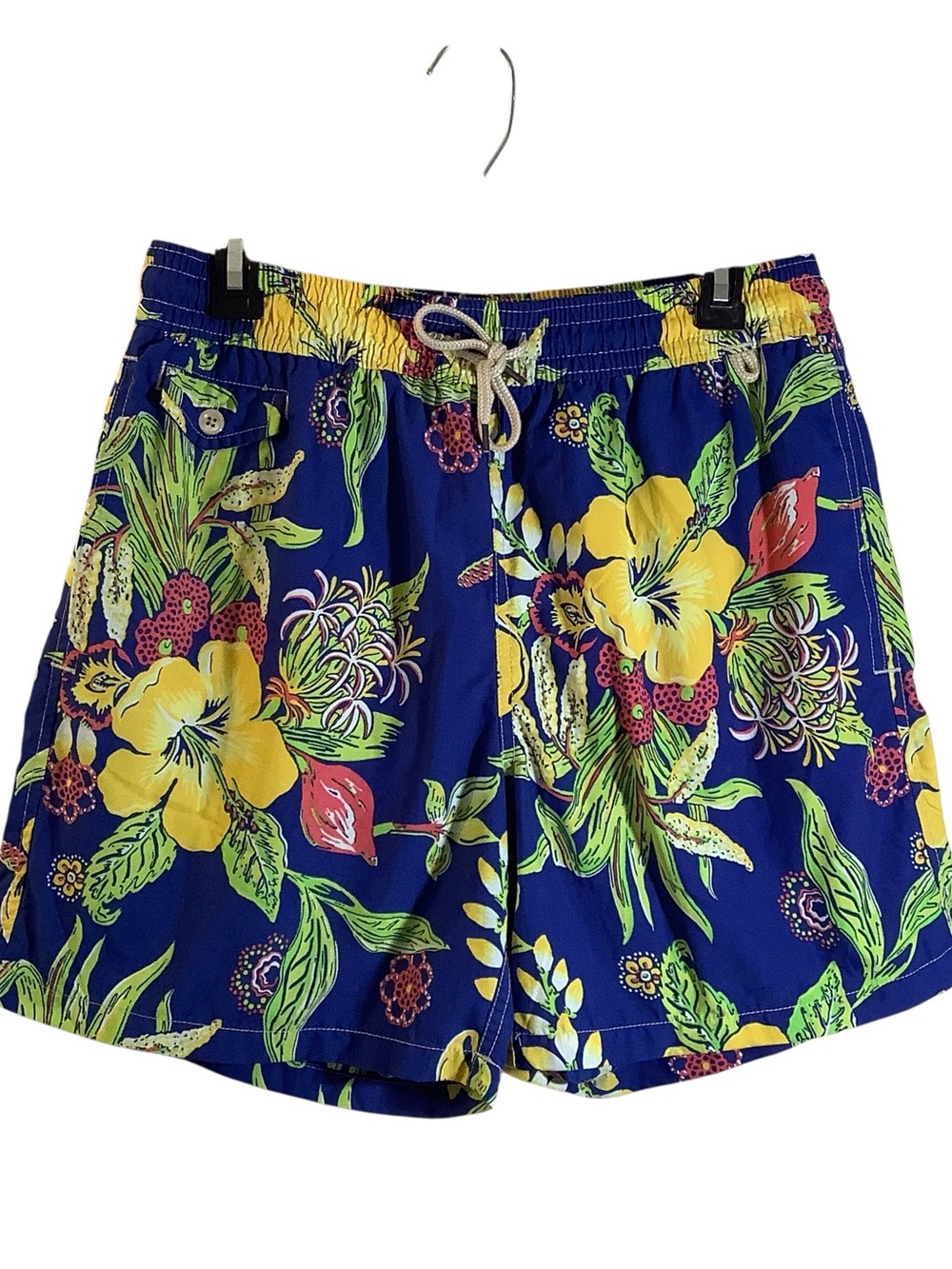 Polo by Ralph Lauren Blue Floral Drawstring Shorts